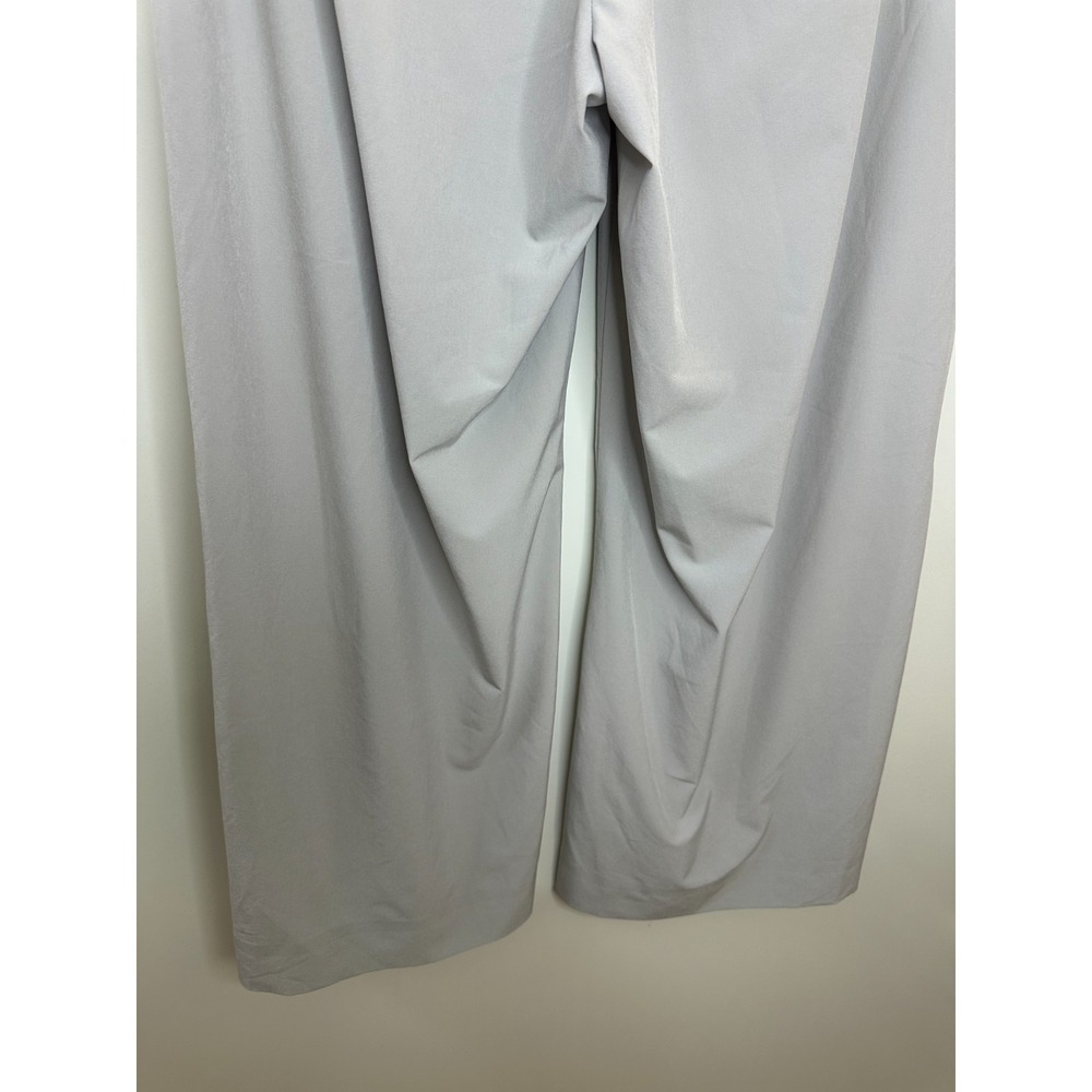 Athleta Tribeca Crop Pants Tern Grey Size 10 Travel Work Stretch Snap Ankle - Picture 15 of 16